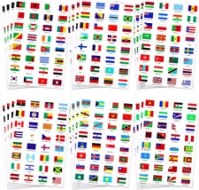 Outus World Flag Stickers Different Country Flag Stickers Flags of the World Cou