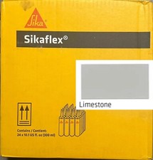 24 Pack Sikaflex 1A Polyurethane Construction Sealant, Limestone, In Date