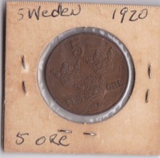 1920 Sweden 5 Ore