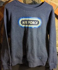 Men  s Under Armour US Air Force USAF Navy Blue Sweatshirt Sz Medium
