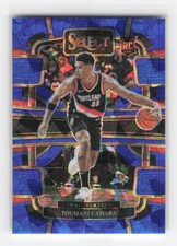 2023-24 Panini Select #81 Toumani Camara Blue Cracked Ice Prizms
