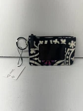 New With Tags Vera Bradley Zip ID Case /  Coin Purse Keychain - Scroll Medallion