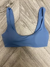 LSpace Womens Light Blue Padded Beach Summer Swimsuit Halter Lizzie Bikini Top S