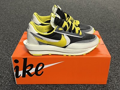 Nike LD Waffle Sacai Undercover Black Bright Citron Size 10 DJ4877-001 Yellow
