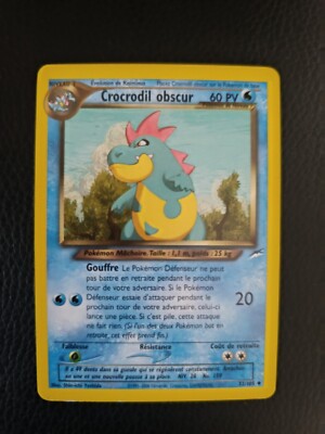 Pokemon Karte Crocrodil Dark 32/105 Neo Destiny Wizards Fr Near Mint