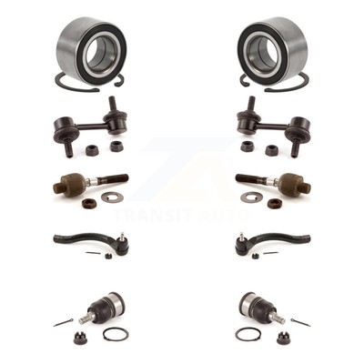 Front Bearing Lower Ball Joint Outer Inner Tie Rod Link Kit (10Pc) For Honda TSX