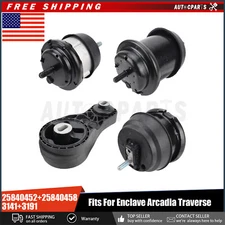 4 Piece Engine & Transmission Motor Mount Kit Set for Enclave Arcadia Traverse