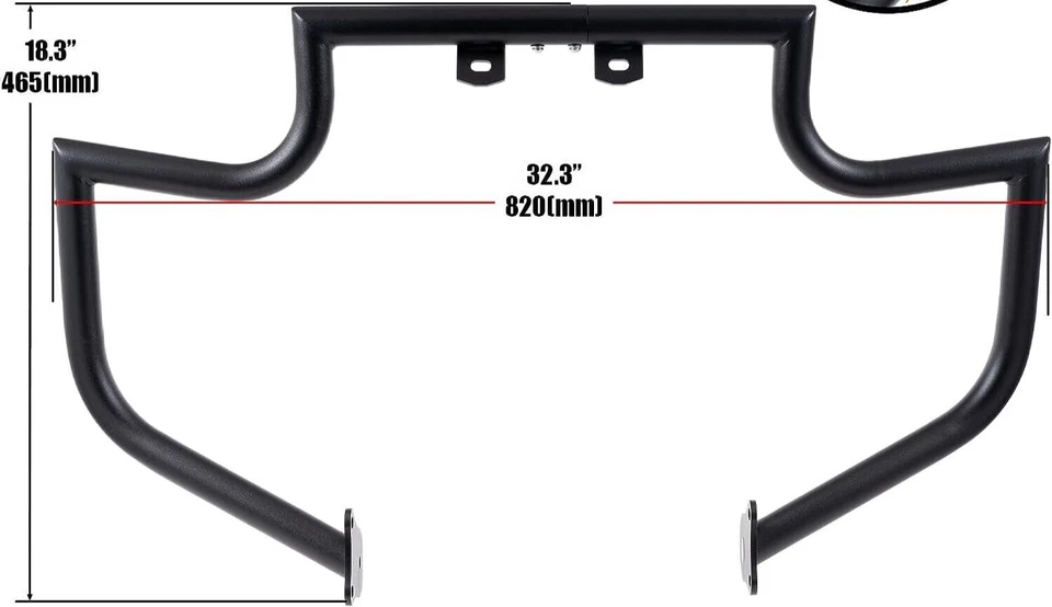 1.5英寸碰撞杆发动机护罩公路栏本田VT1300州际公路01-1133B 2024美国 — 第 3/4 张图片