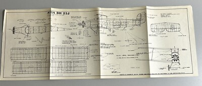 Doppelseitiger Modellplan für Avia BH 25J & Pushy Kitten (109)