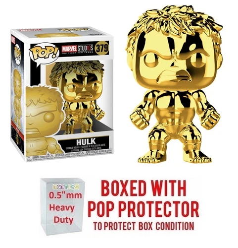 Pop Marvel Studio 10 Years - HULK #379 Gold Chrome Vinyl w/Case "MINT"