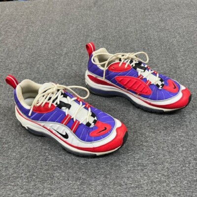 Nike Women's Air Max 98 AH6799-501 Purple Red White Sneakers