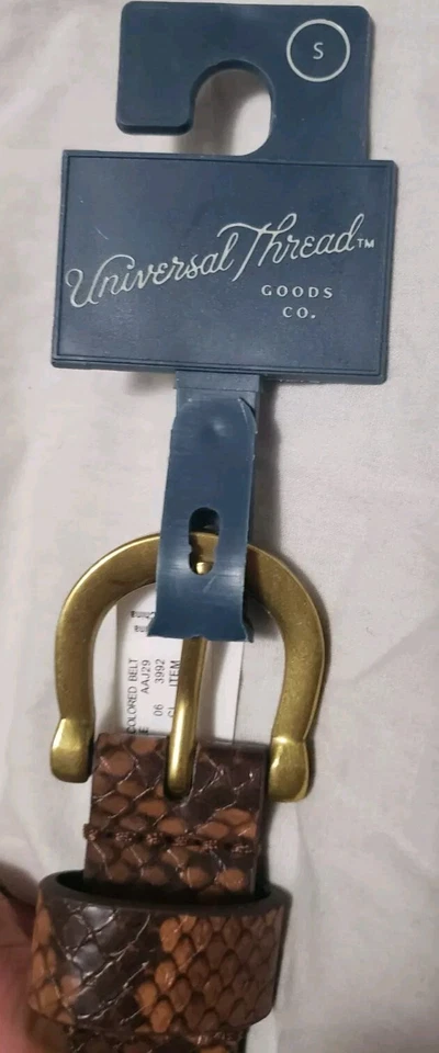 Cinturón personalizado hecho a mano de piel de serpiente sintética con púas para mujer talla pequeña de cintura de 28"-34" Foto 4 de 4