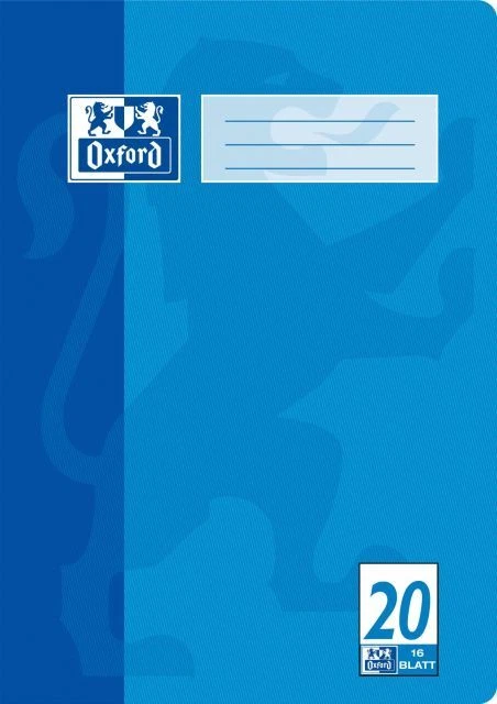 Oxford Heft A4 Lineatur 20 blanco / 16 Blatt