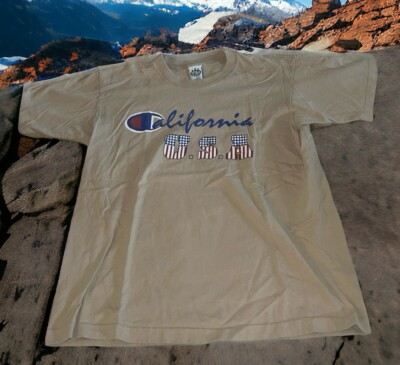 #ad #ad Vintage Top Dawg Single Stitch Tan Champion T Shirt California USA Men#x27;s Large $21.20