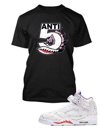 Mens ANTI T Shirt to Match Air Jordan 5 