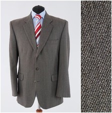 Mens Vintage Blazer 42R UK Size CAMAIEU Brown Sport Coat Jacket