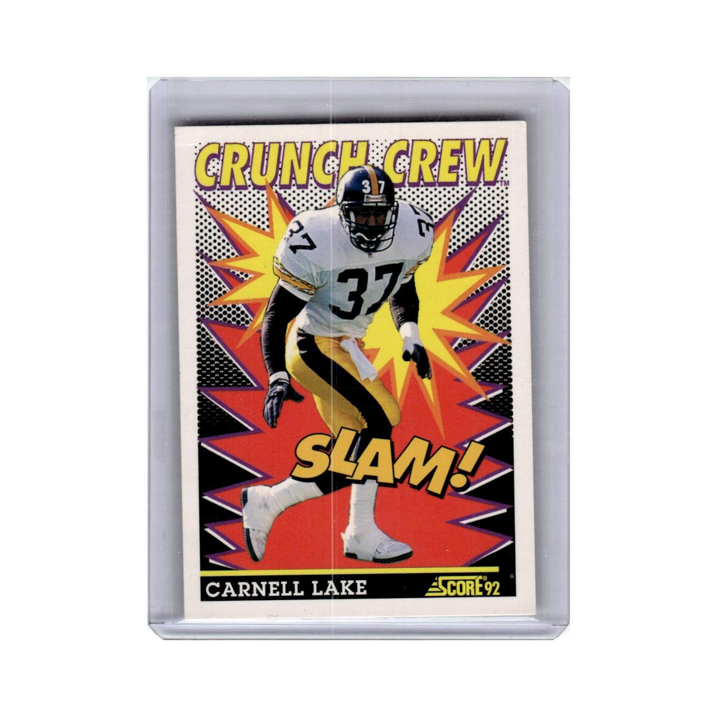 Carnell Lake 1992 Score #519 Pittsburgh Steelers Football Card NM