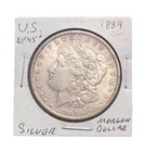 1889 $1 Morgan Silver Dollar-EF