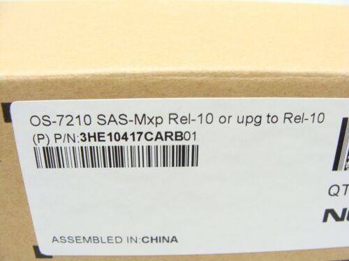 Neu Nokia OS-7210 SAS-Mxp Rel-10/Softwarelizenz Upgrade CF SW Kit R10.0 R2 - Bild 2 von 3