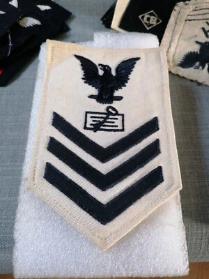 patch armee US NAVY PETTY OFFICER FIRST CLASS DISBURSING CLERK original - Photo 1/3