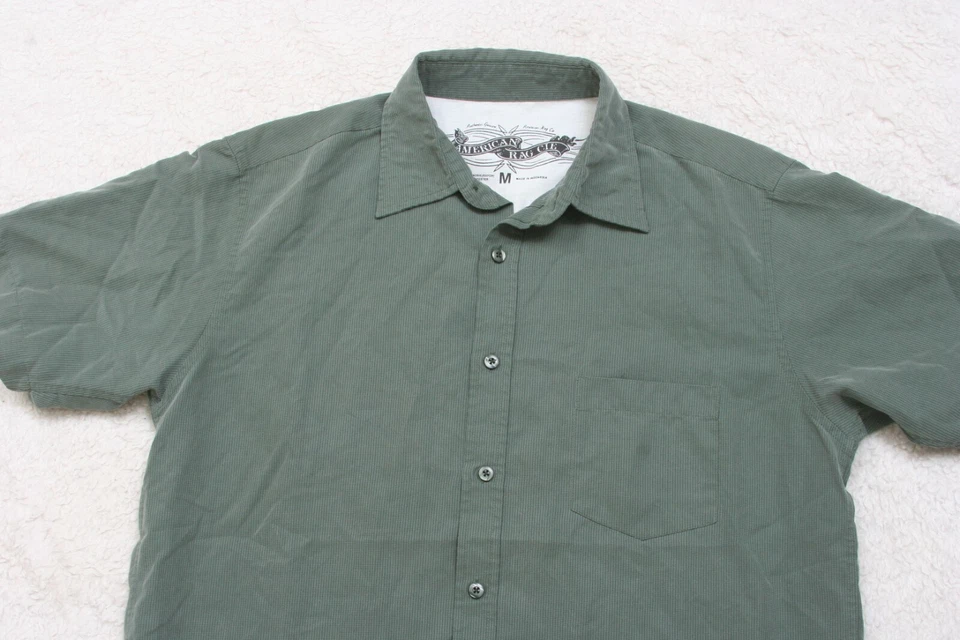 Camisa de Vestir Gris Bolsillo Mediana Manga Corta Top Abotonada American Rag Cie 1-229 Foto 2 de 4