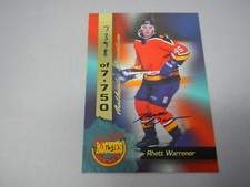 1995 Signature Rookies Hockey Rhett Warrener #35 Auto / 7750