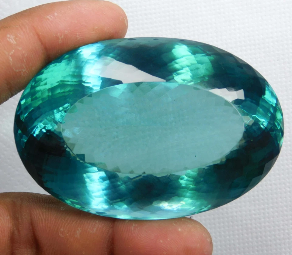 Certified 645.25 Ct Natural Blue Aquamarine Oval Cut AAA+ Brazil Rare Gemstone - Image 2 of 4