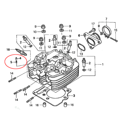For 1999-2014 Honda Sportrax 400 TRX400EX 2x4 Plunger Pin