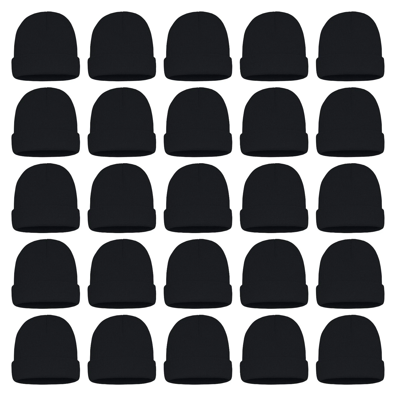 25 Pack Winter Beanie Hats, Unisex Thermal Toboggan Cold Weather Skully Caps
Opens in a new window o