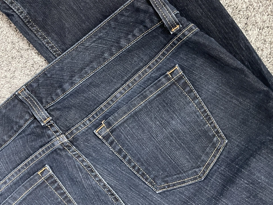 Pantalones cortos hidráulicos Lola Jean Demim 7/8 lavado oscuro puños bling bermuda Foto 3 de 4