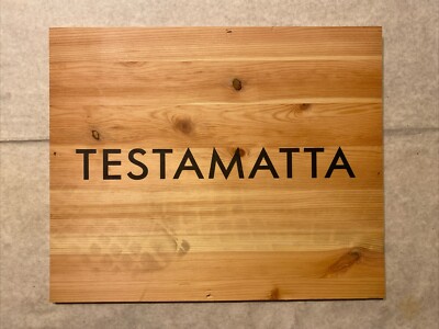 1 Rare Wine Wood Panel Testamatta Bibi Graetz Vintage CRATE BOX SIDE 6/24 895