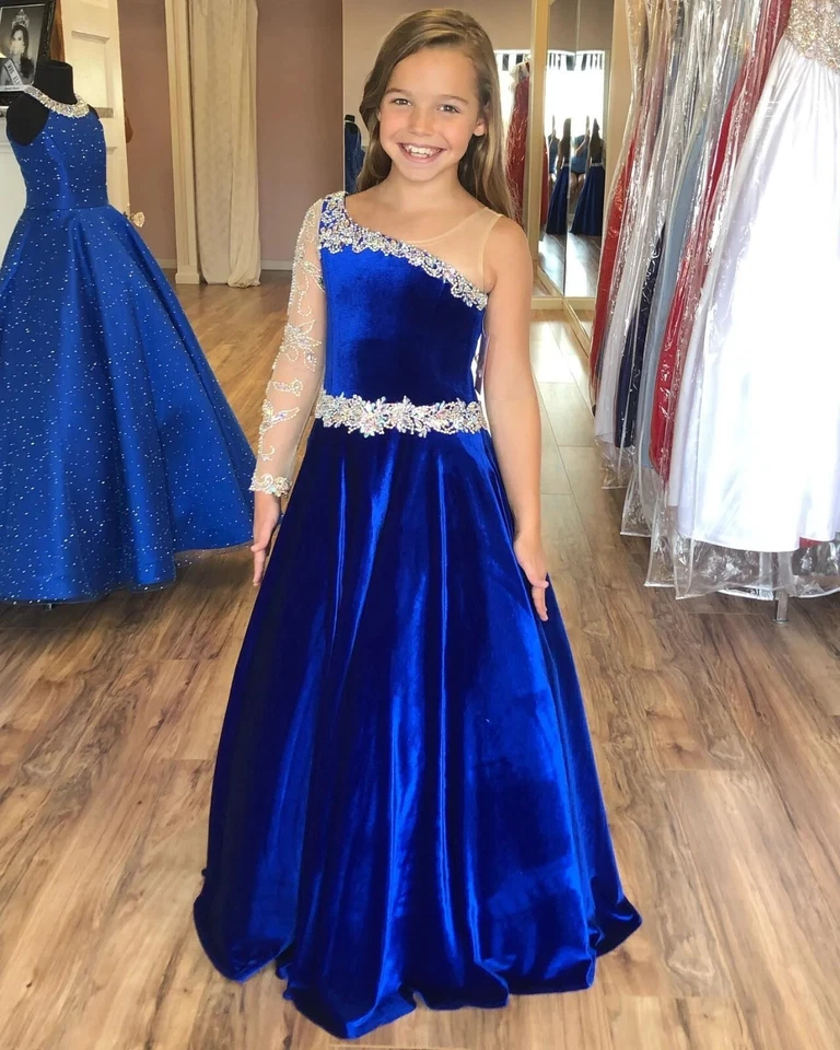 Teens Preteen Girl Pageant Dress Ballgown Little Kid Birthday Formal Party Gown - Image 3 of 4