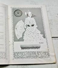 Livret vintage 1916 Bucilla Blue Book of Tatting nouveauté et filet crochet volume #3