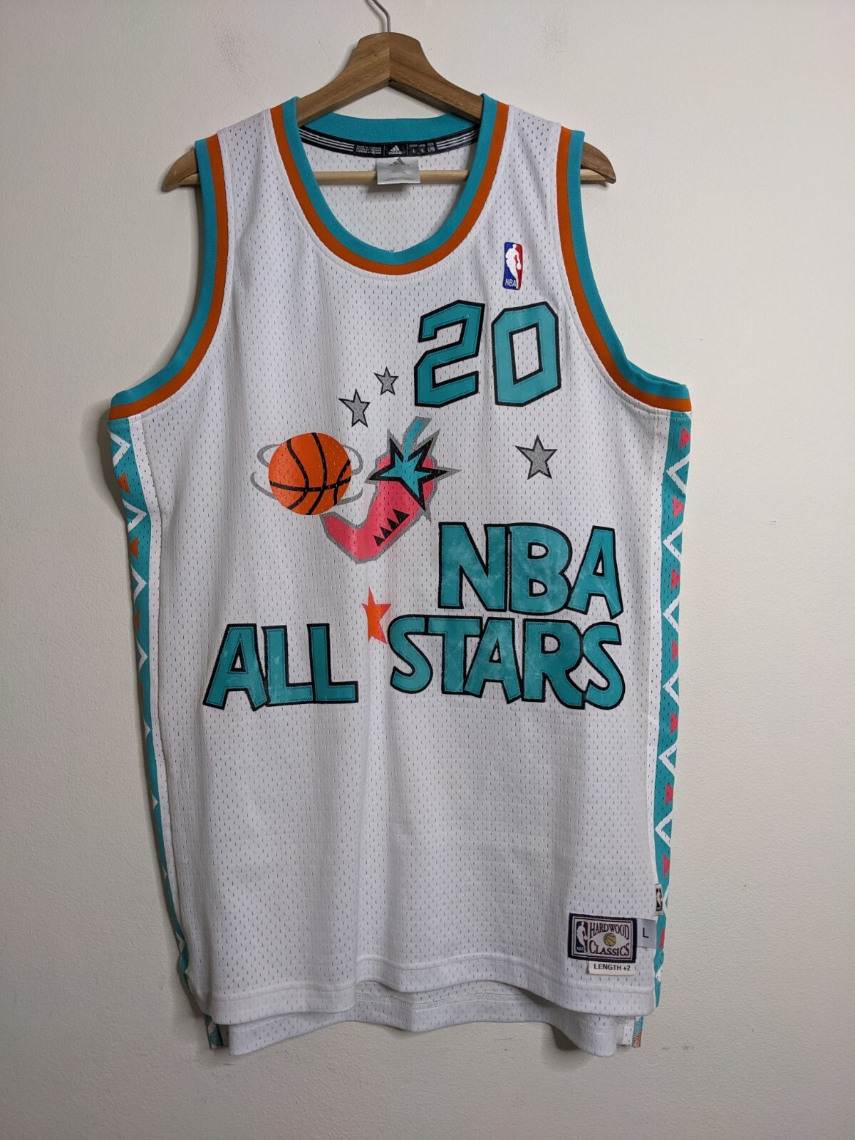 Adidas NBA All Stars 1996 Jersey L Large Gary Payton #20 90s Basketball Swingman