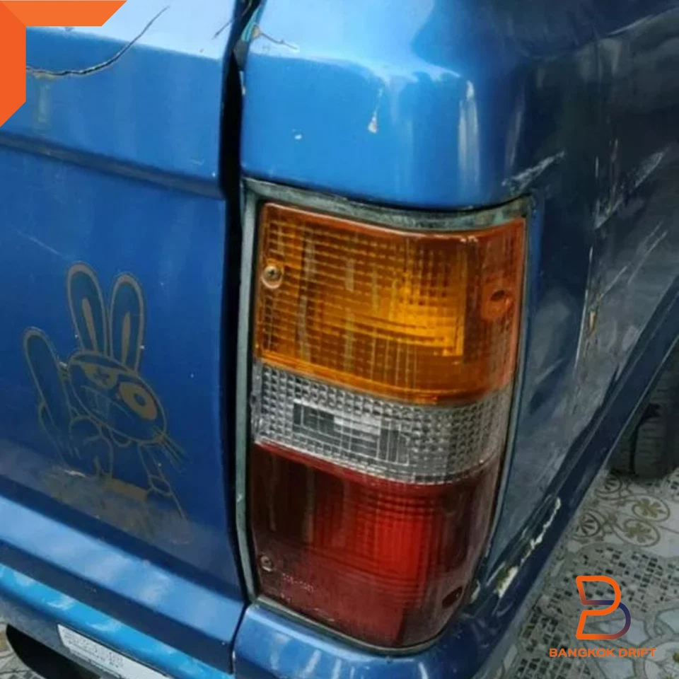 Par de lentes de luz trasera para Mitsubishi Mighty Max L200 Dodge Ram 50 87-94 Foto 4 de 4