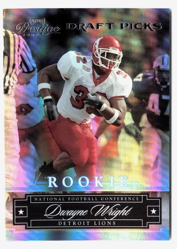 2007 Playoff Prestige Dwayne Wright Refractor RC /999 Detroit Lions #248 - Picture 1 of 2