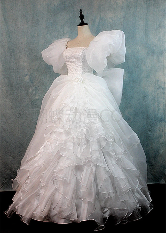 Enchanted Giselle Dress TEAL PRINCESS Adult Costume Cosplay Wedding Ball Gown - Image 3 of 4