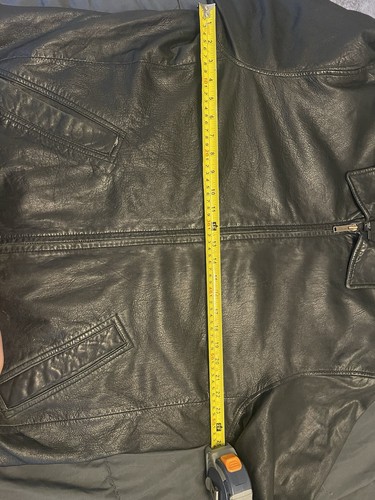 Vintage Wilson’s Leather Black Jacket 1986 READ Large Size L - Picture 17 of 22