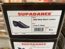 1 2000 Supadance Men's Ballroom Dance Shoes w/1" heel, size:US7wide UK6.5w 