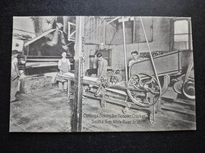 White River Junction, VT. Cutting & Baking the Hanover Cracker, Smith & Sons...