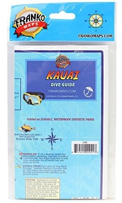 FRANKO'S DIVE MAP OF KAUAI, THE GARDEN ISLE By Frank Nielsen **BRAND NEW**