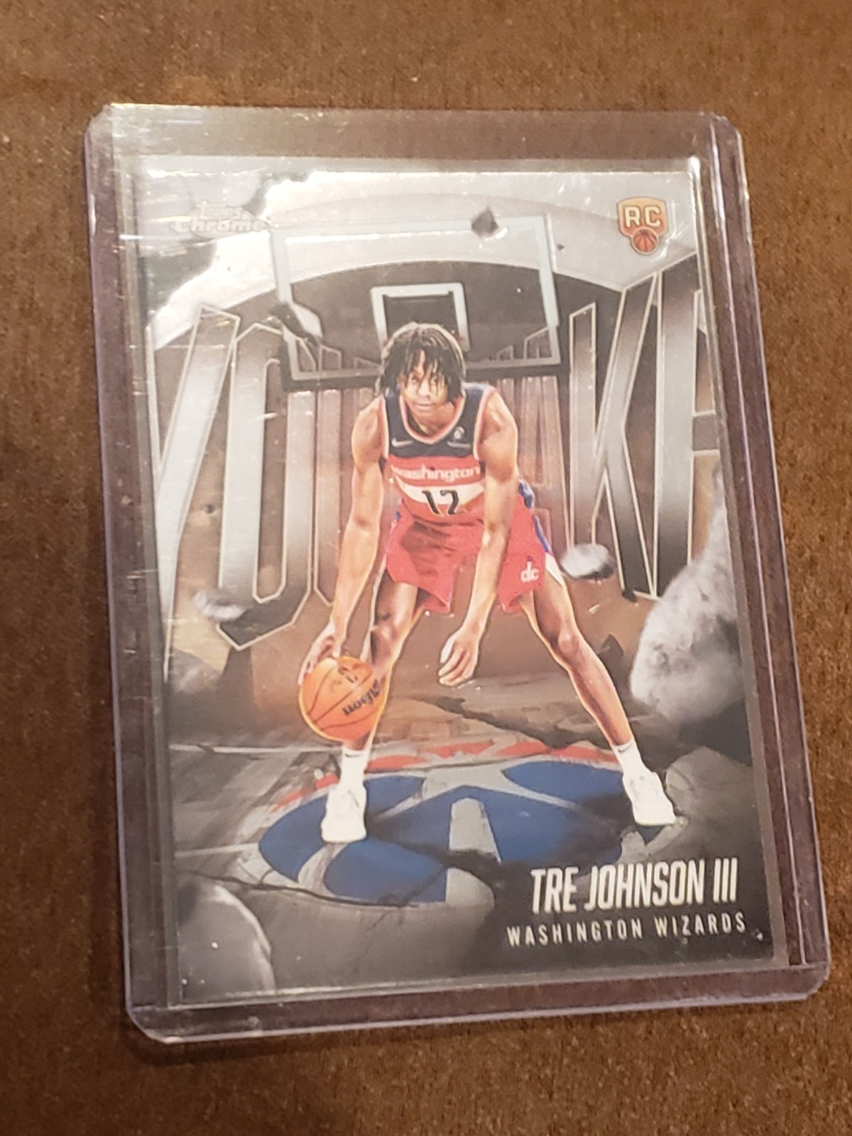 2025-26 Topps Chrome NBA #YQ-6 Tre Johnson III Youthquake Wizards Rookie RC