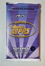 2025 Topps Archives Baseball 8 Card Pack