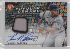 2022 Topps Pristine Orange Refractor 16/25 Miguel Cabrera #PDAR-MC Auto 3h1