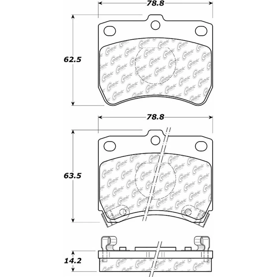 Juego de rotores de freno delanteros + pastillas de freno para Ford Festiva 1988 - 1990 1991 1992 1993 Foto 4 de 4