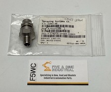 Spraying System 1/4QJJA-SS+QUA-SS0015 Quick VeeJet Nozzle 1/4'' NPT, Stainless