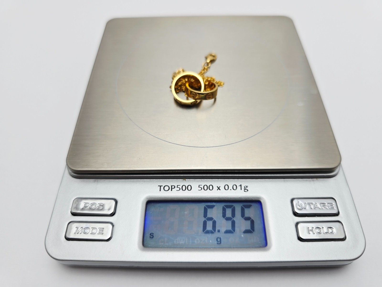 Unique 21K Solid Yellow Gold Interlocking Circles… - image 14