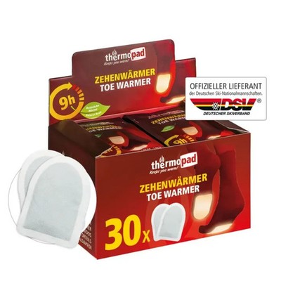 30 Paar THERMOPAD Zehenwärmer - Fußwärmer - 9h Wärme