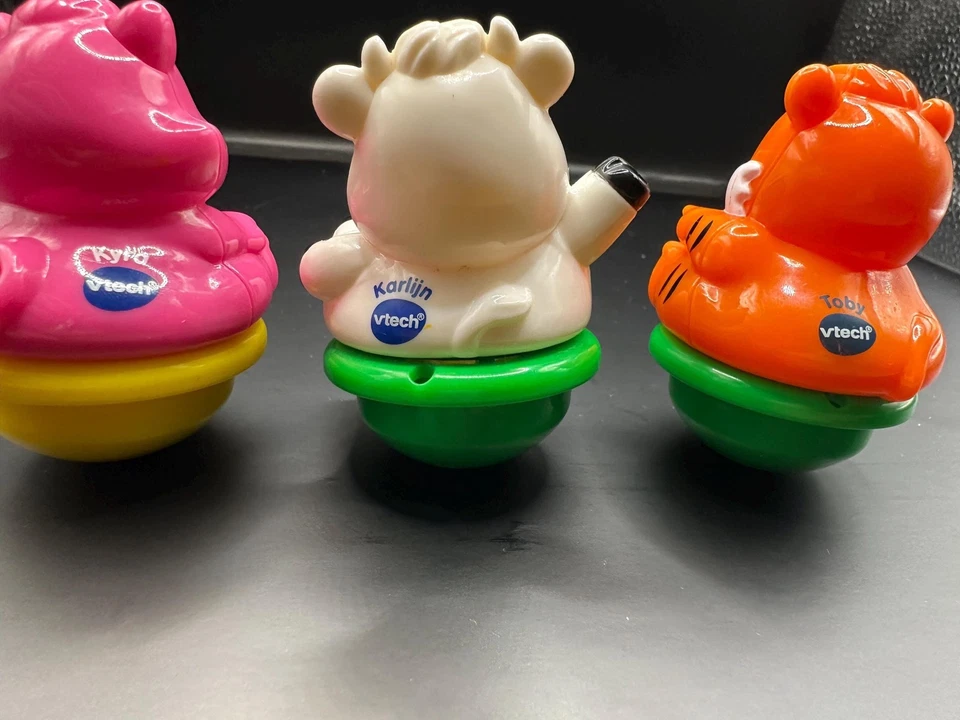 Vtech Zoomizooz gato, tigre y vaca. 3 animales que pueden moverse hacia adelante y hacia atrás. Foto 2 de 4