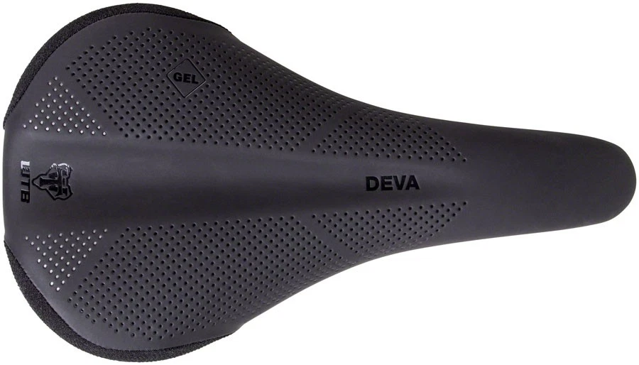 Sillín para mujer WTB Deva 145 mm negro rieles cromoly acolchado de gel ligero Foto 2 de 4